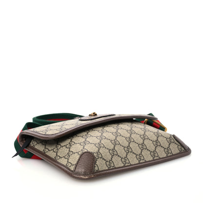 Gucci GG Supreme Monogram Neo Vintage Web Belt Bag Brown 4 of 12