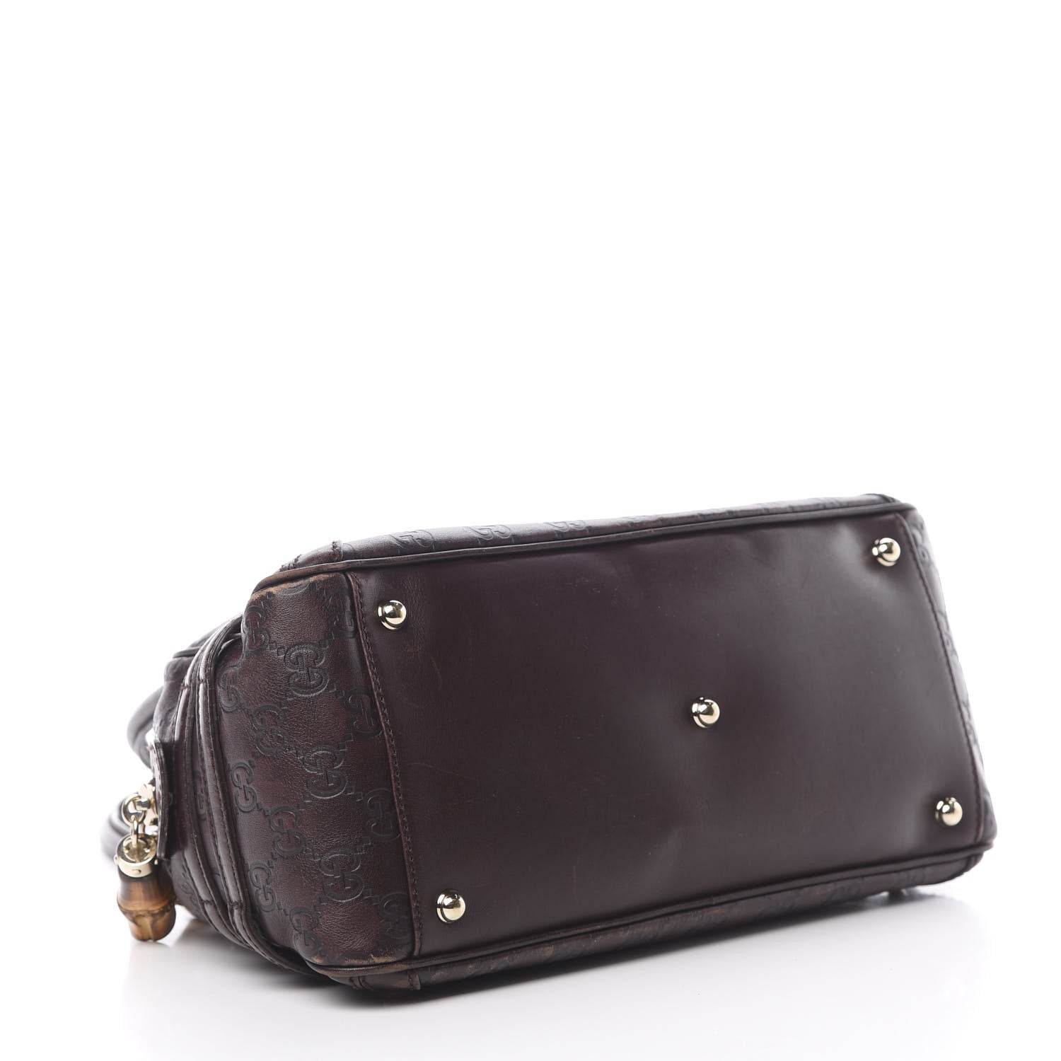 Gucci Guccissima Medium Wave Boston Dark Brown 4 of 17