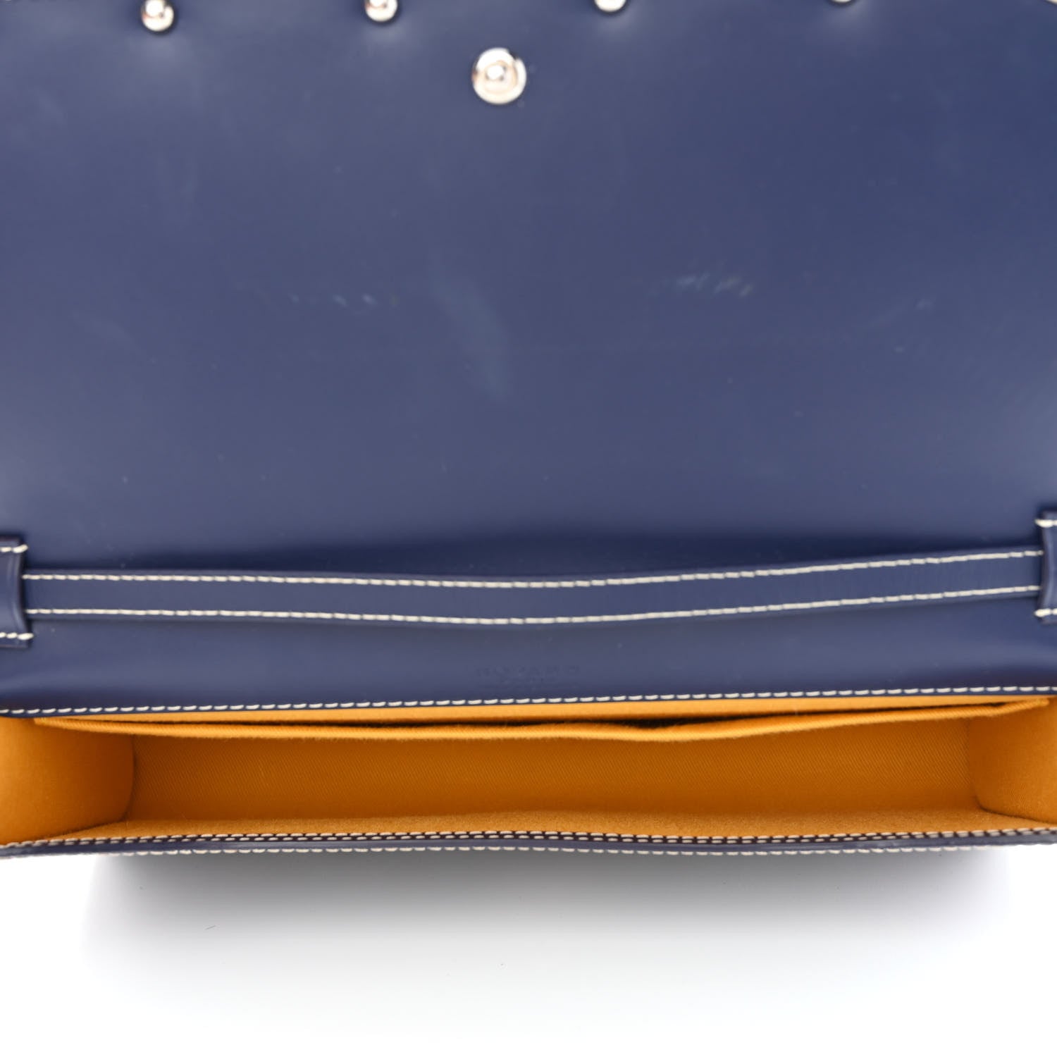 Goyard Goyardine Monte Carlo Bois Clutch With Strap Navy 5 of 8
