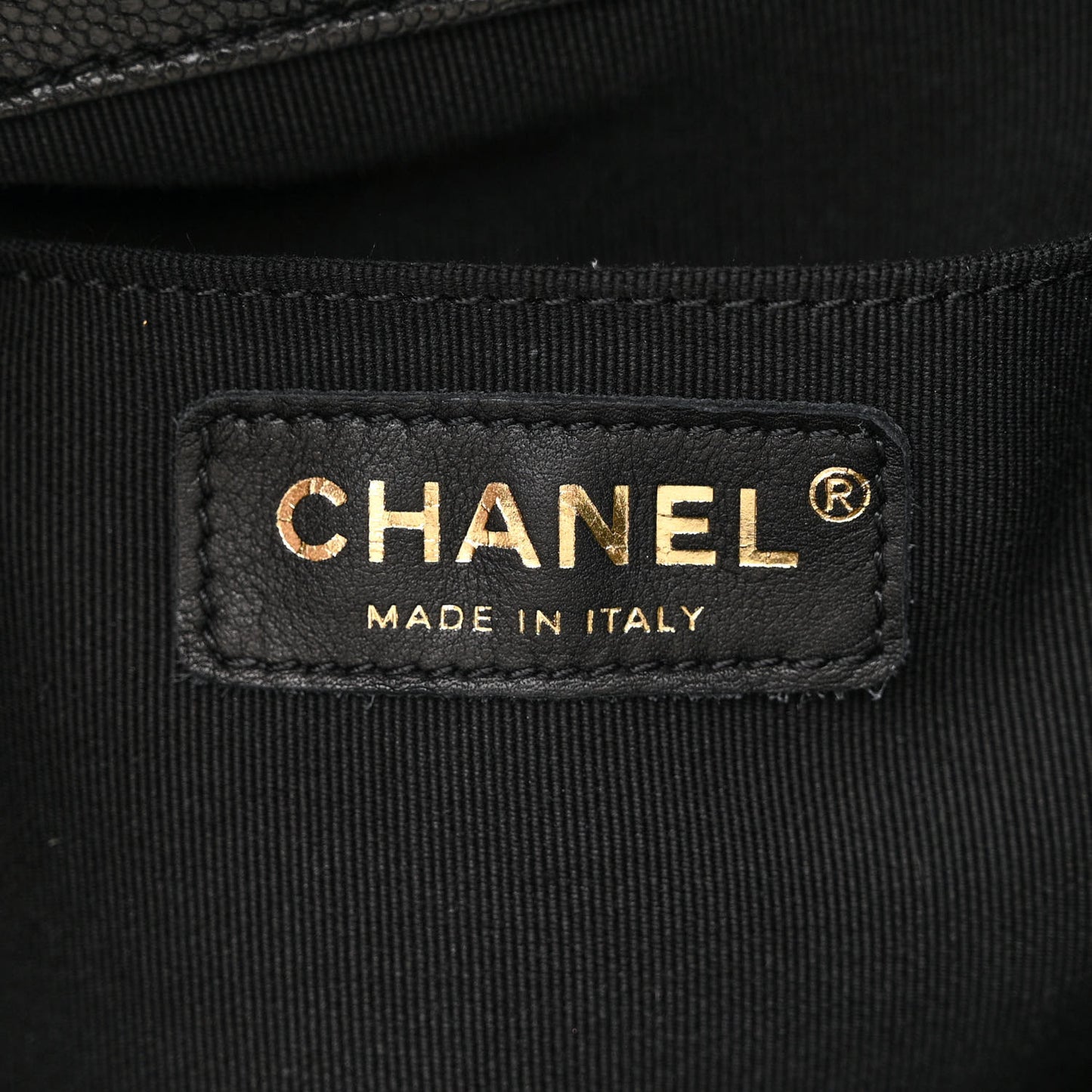 Shiny Caviar Quilted Small Pockets Drawstring Backpack Black