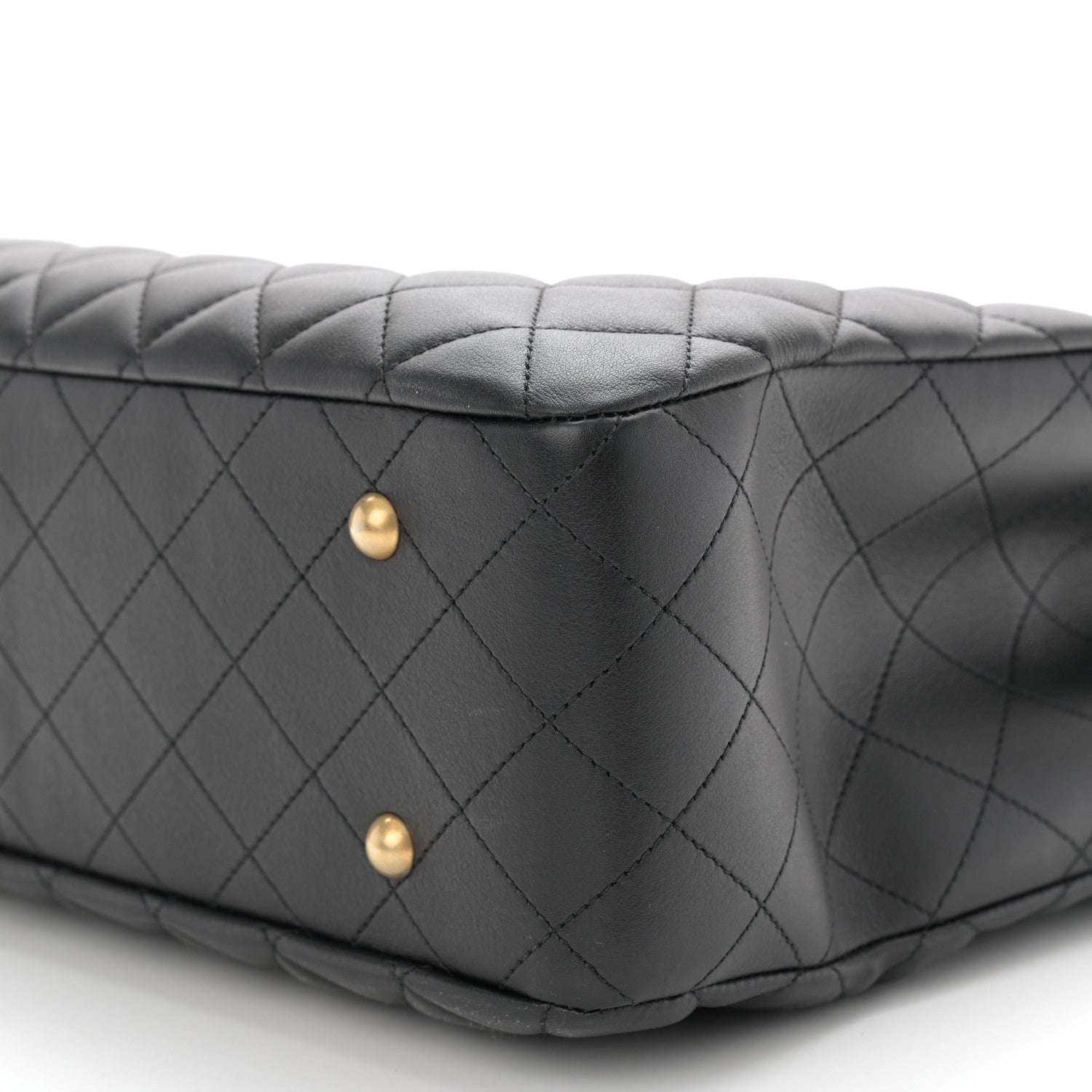 Chanel Calfskin Quilted Large Classic Shopping Tote Black 10 of 10