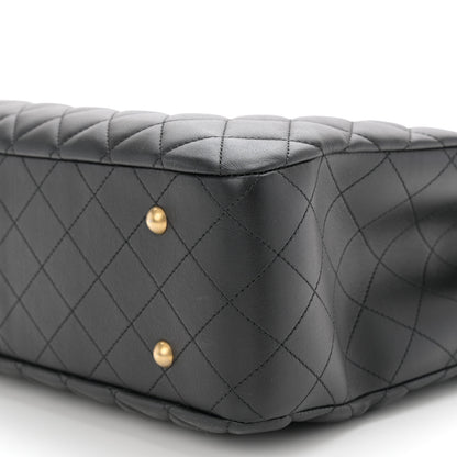 Chanel Calfskin Quilted Large Classic Shopping Tote Black 10 of 10