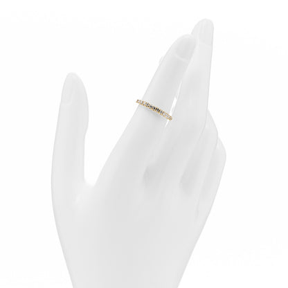 David Yurman 18K Yellow Gold Diamond 2mm Cable Collectibles Band Ring 49 5 2 of 4