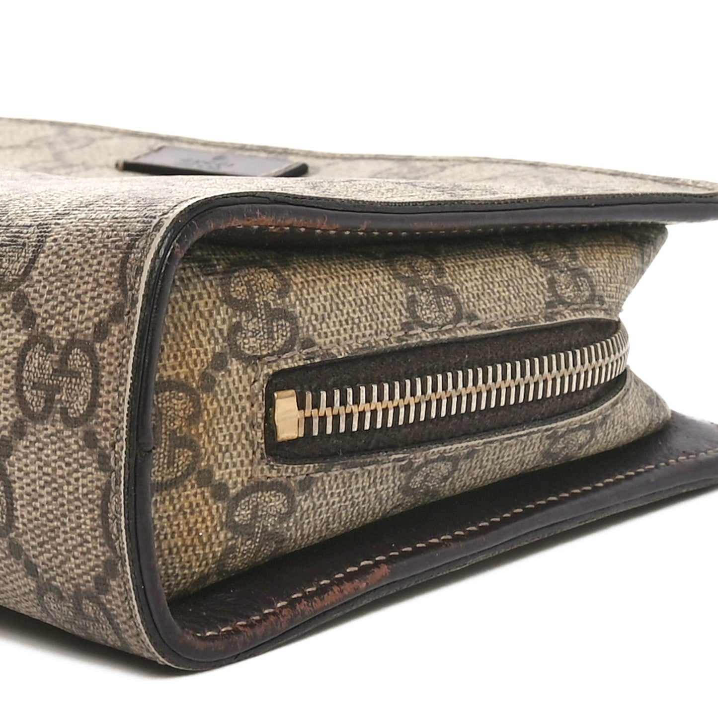 GG Plus Monogram Large Toiletry Case Brown