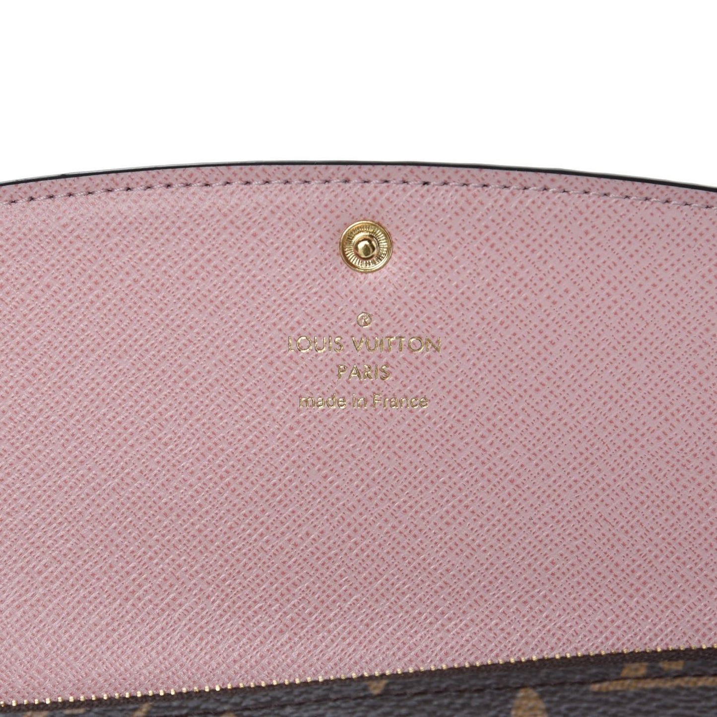 Monogram Emilie Wallet Rose Ballerine