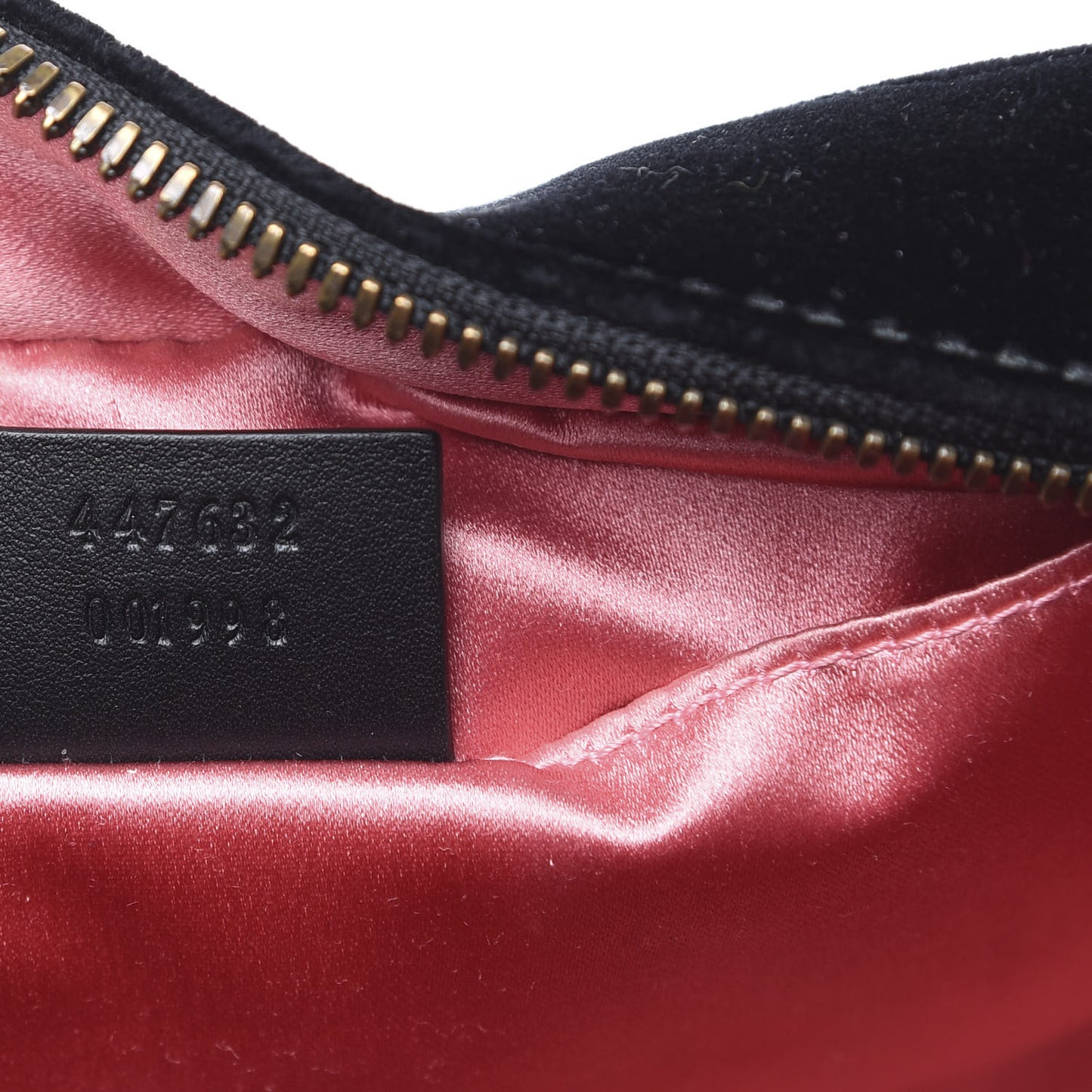 Velvet Matelasse Small GG Marmont Chain Shoulder Bag Black