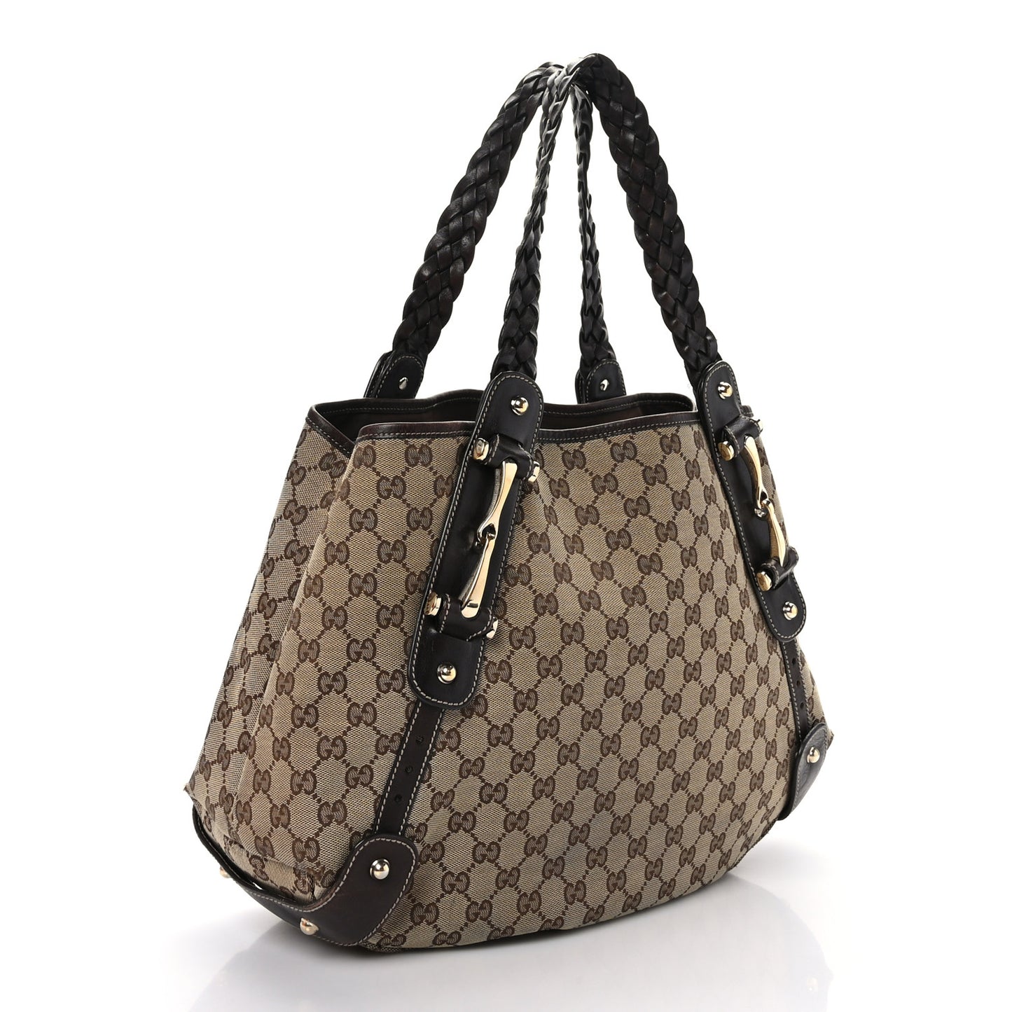 Monogram Small Pelham Shoulder Bag Dark Brown