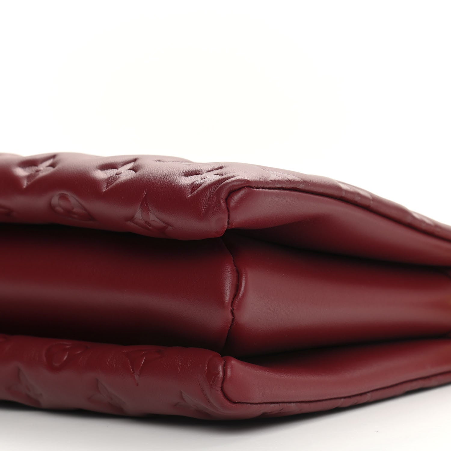 Louis Vuitton Lambskin Embossed Monogram Coussin PM Wine 10 of 10