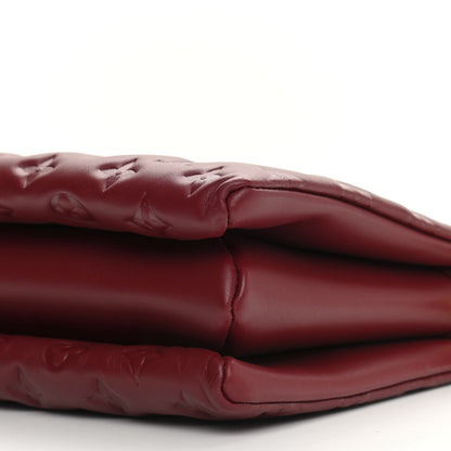 Louis Vuitton Lambskin Embossed Monogram Coussin PM Wine 10 of 10