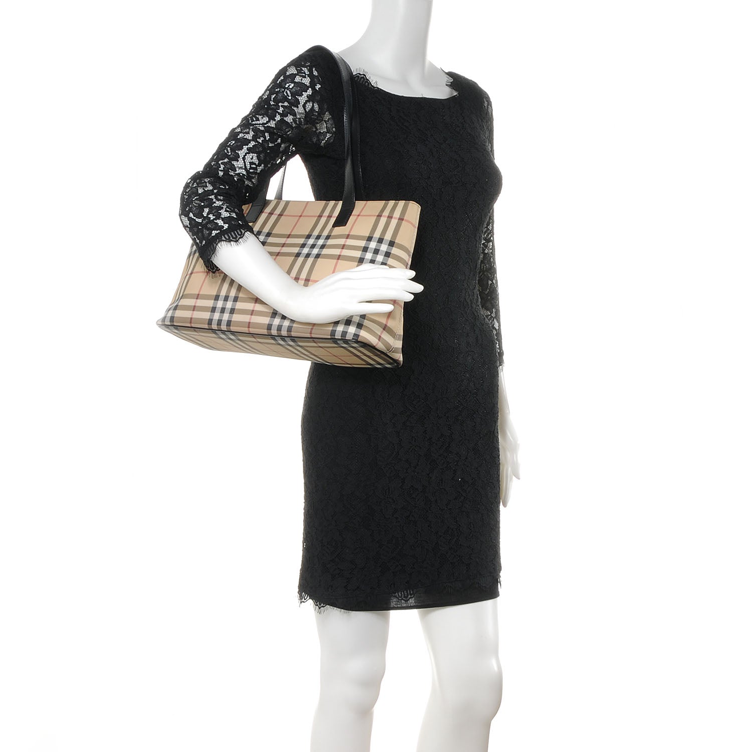 Burberry House Check Medium Tote Black 2 of 7