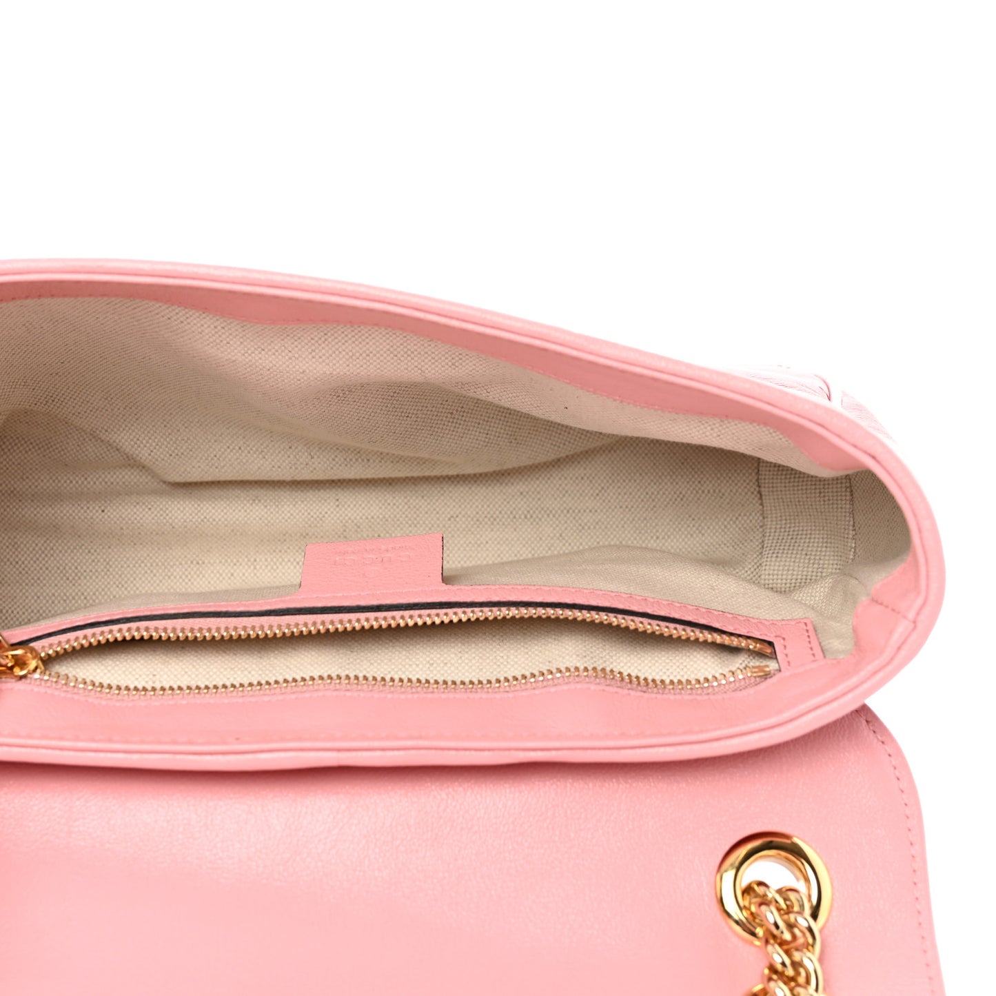 Azalea Calfskin Enamel Matelasse Diagonal Small Torchon GG Marmont Shoulder Bag New Cherry Red Wild Rose
