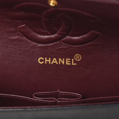 Chanel Lambskin Quilted Medium Double Flap Black 6 of 17
