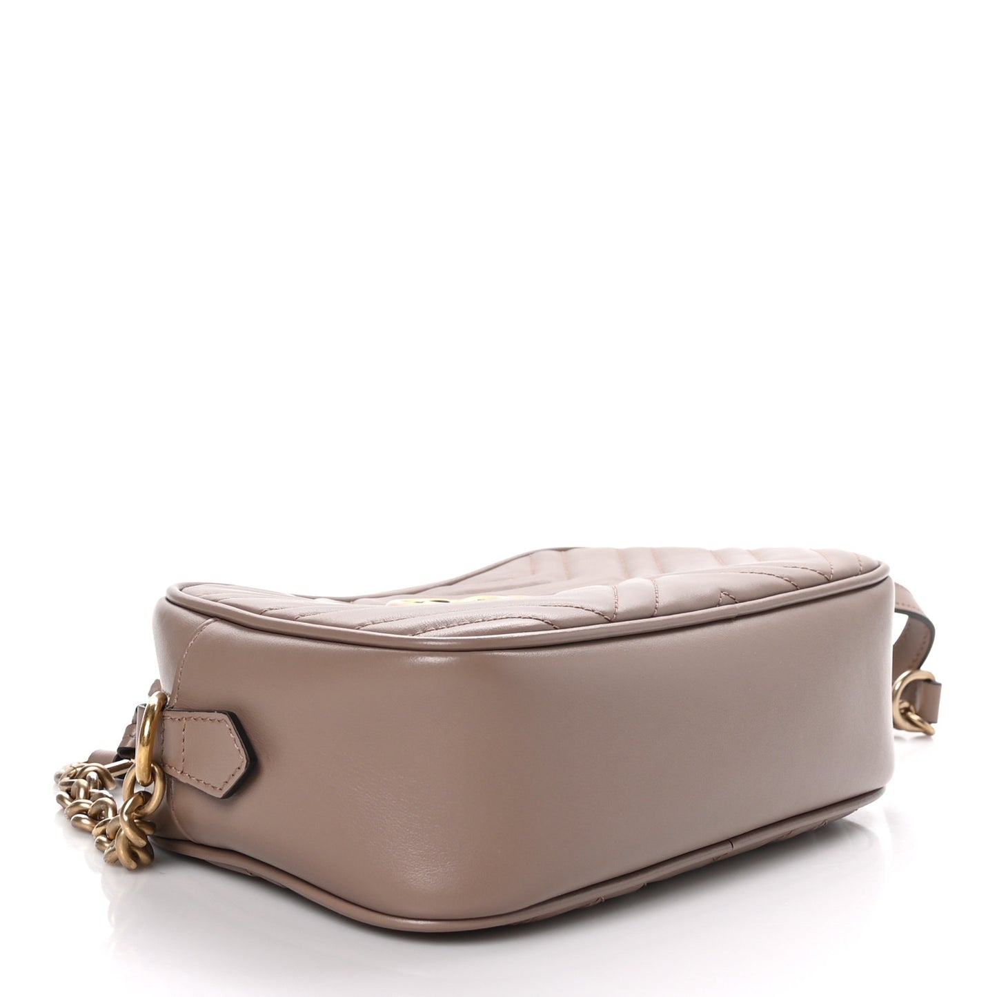 Calfskin Matelasse Small GG Marmont Chain Shoulder Bag Porcelain Rose