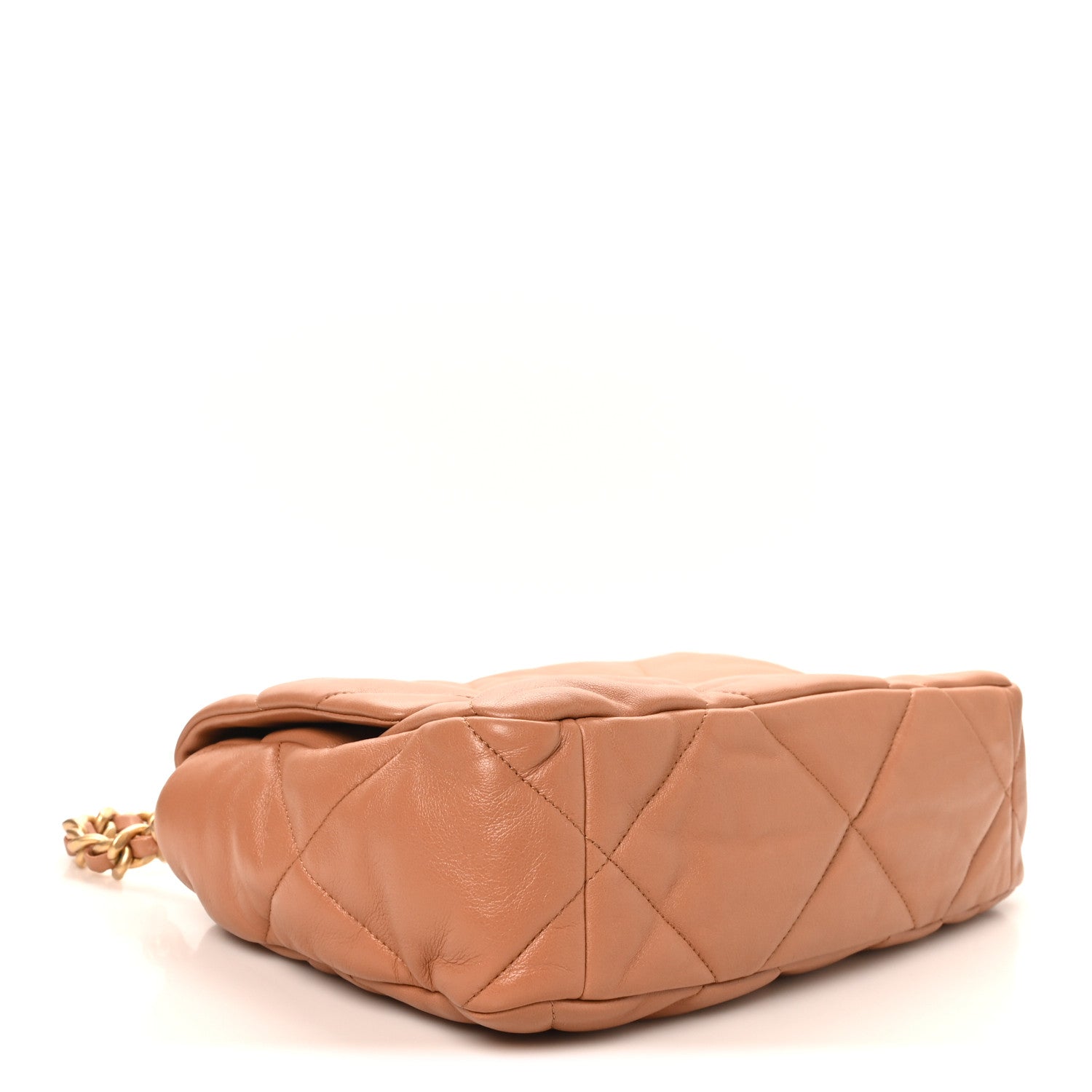 Chanel Lambskin Quilted Large Chanel 19 Flap Brown 4 of 10