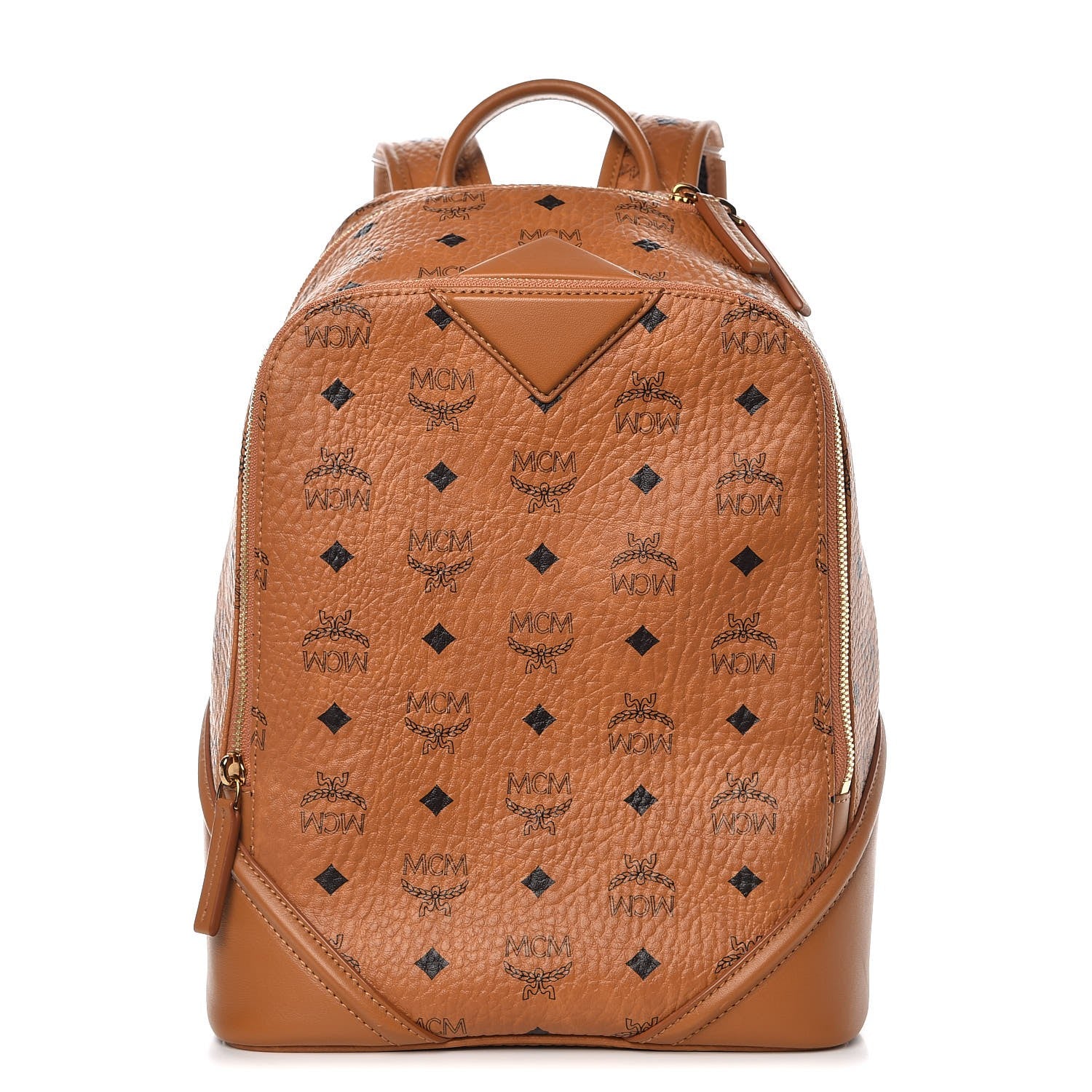 MCM Visetos Small Duke Backpack Cognac 1 of 9