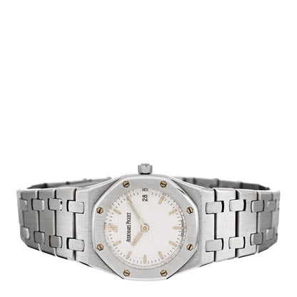 Audemars Piguet Stainless Steel 25mm Royal Oak Quartz Watch White 66270ST 2 of 4