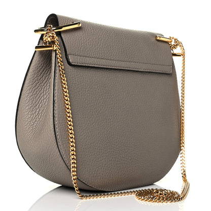 Chloe Grained Lambskin Drew Shoulder Bag Motty Grey 2 of 7