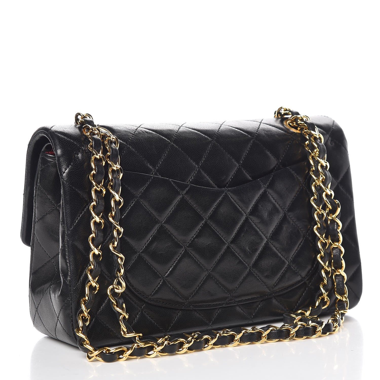 Chanel Lambskin Quilted Small Double Flap Black 3 of 10