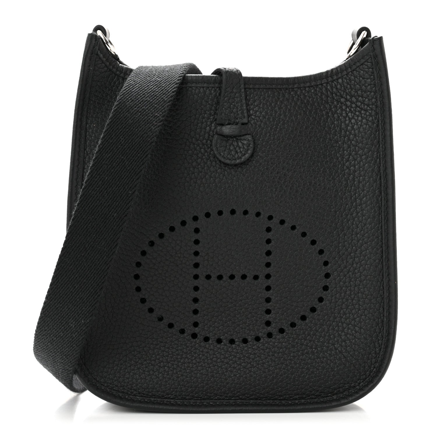 Hermes Taurillon Clemence Evelyne TPM Black 1 of 11
