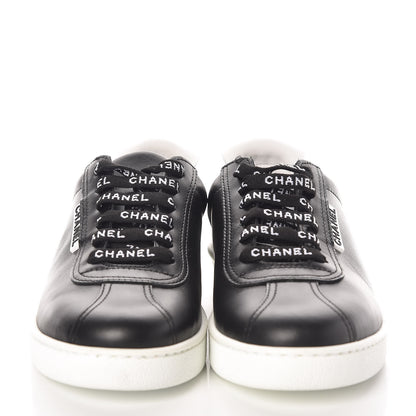 Chanel Calfskin CC Womens Sneakers 36 Black 2 of 8
