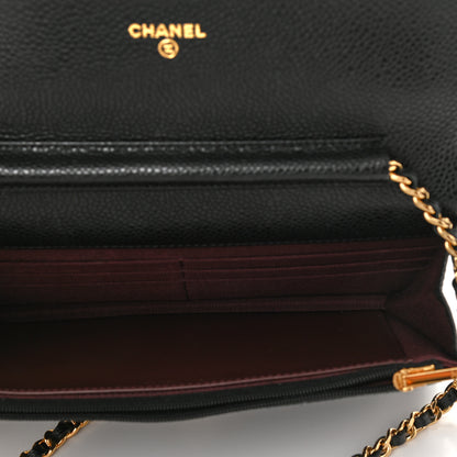 Chanel Caviar Quilted Wallet On Chain WOC Black 4 of 11