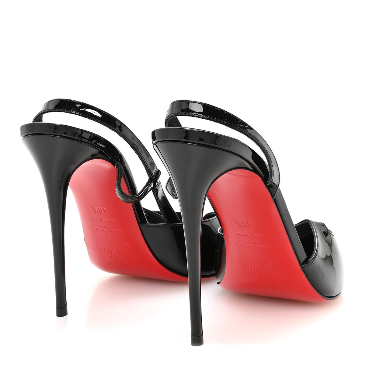 Christian Louboutin X MAISON MARGIELA Patent Loubiella 100 Tabi Pumps 40.5 Black 5 of 8