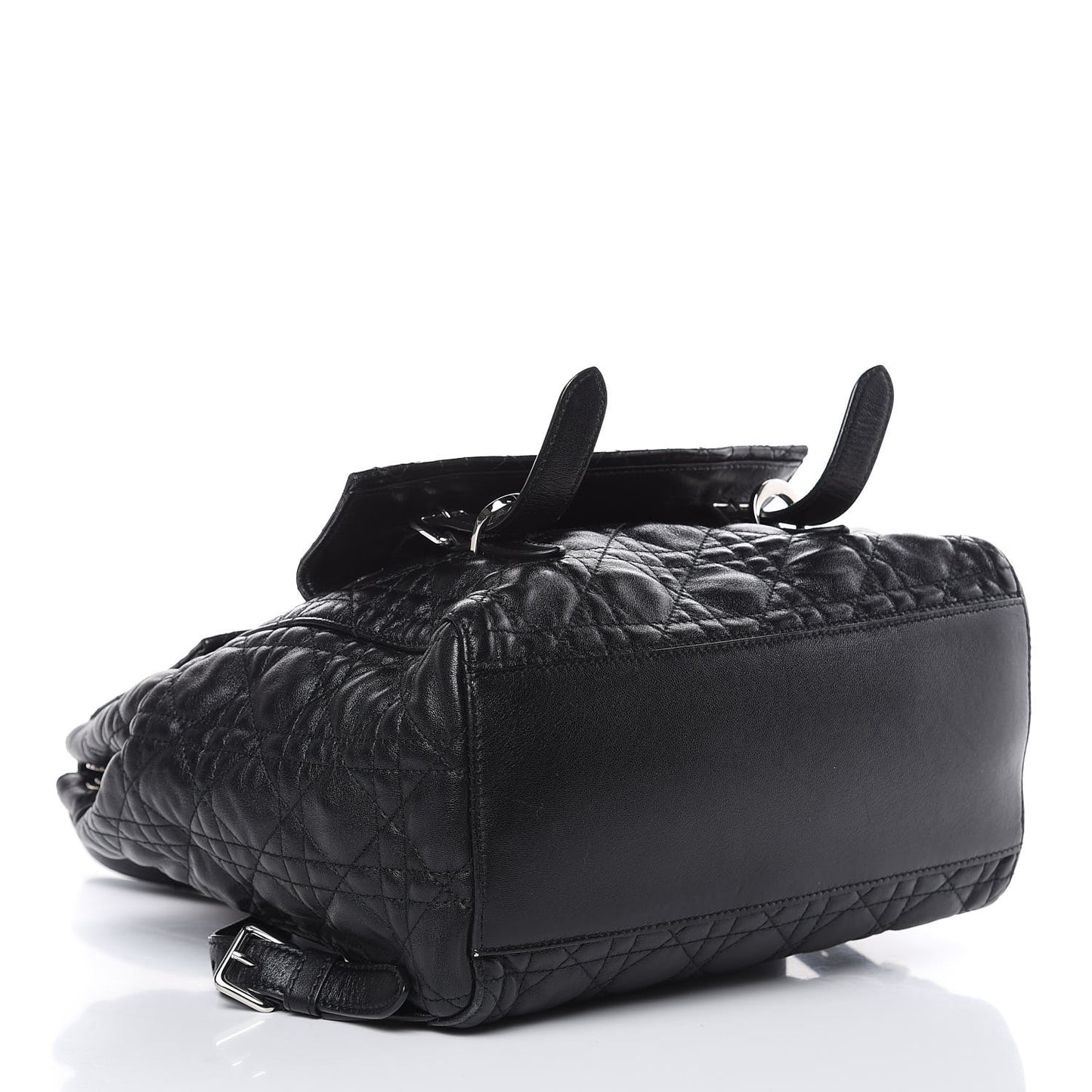 Lambskin Cannage Large Stardust Backpack Black