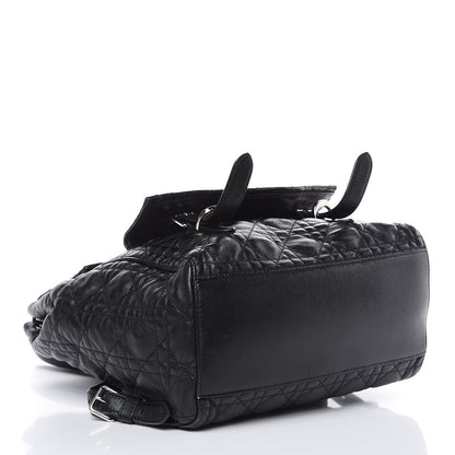 Christian Dior Lambskin Cannage Large Stardust Backpack Black 4 of 13