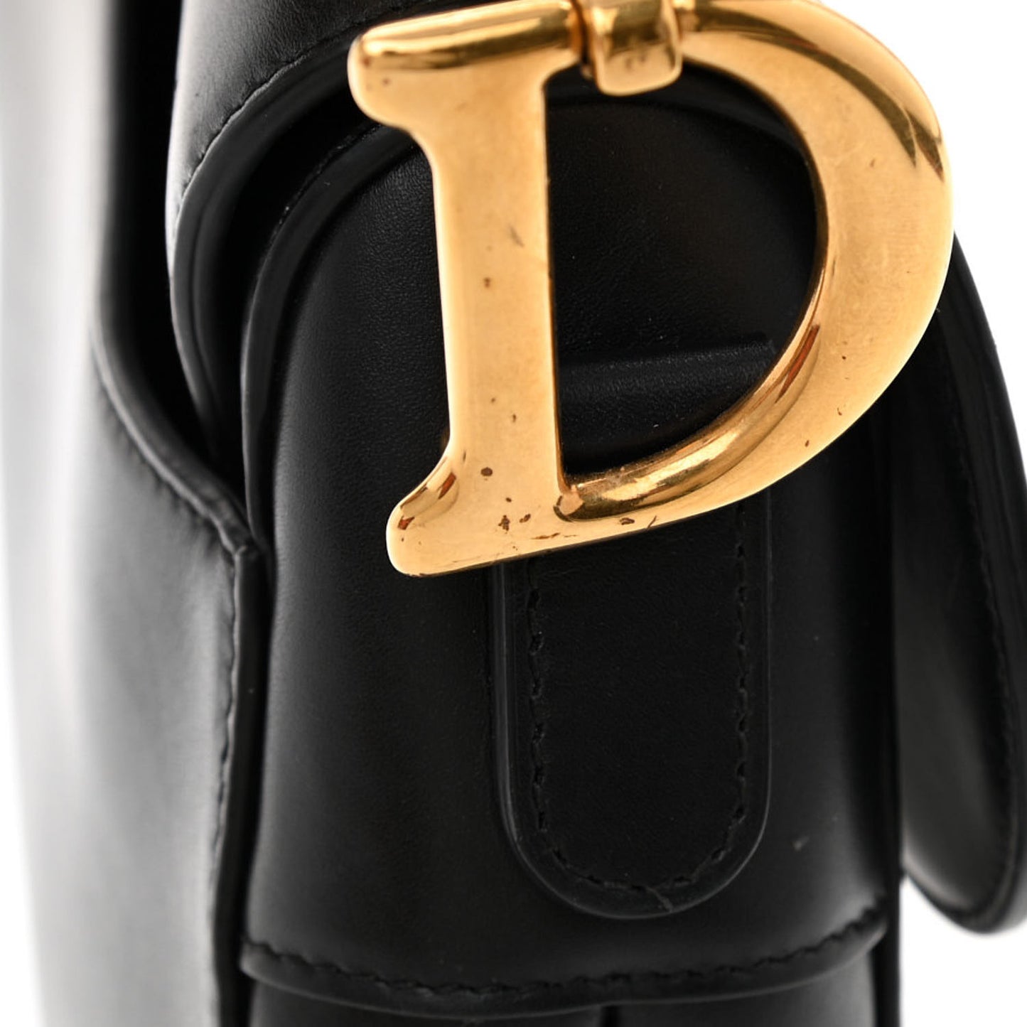 Calfskin Saddle Bag Black