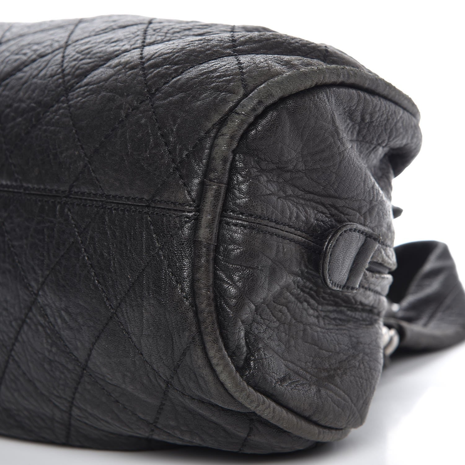 Chanel Distressed Lambskin Le Marais Bowler Black 11 of 11