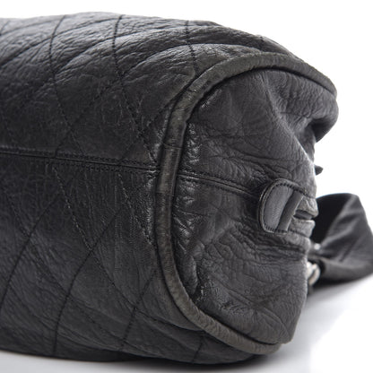 Chanel Distressed Lambskin Le Marais Bowler Black 11 of 11