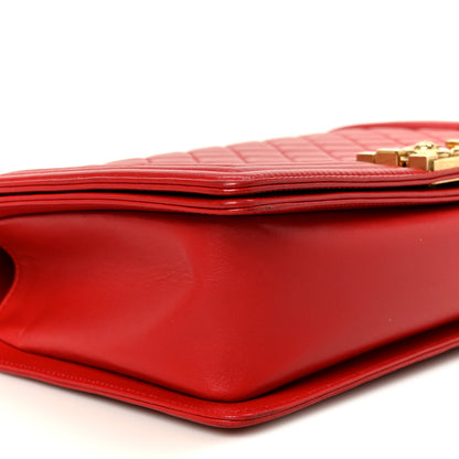 Chanel Lambskin Quilted New Medium Boy Flap Red 9 of 11
