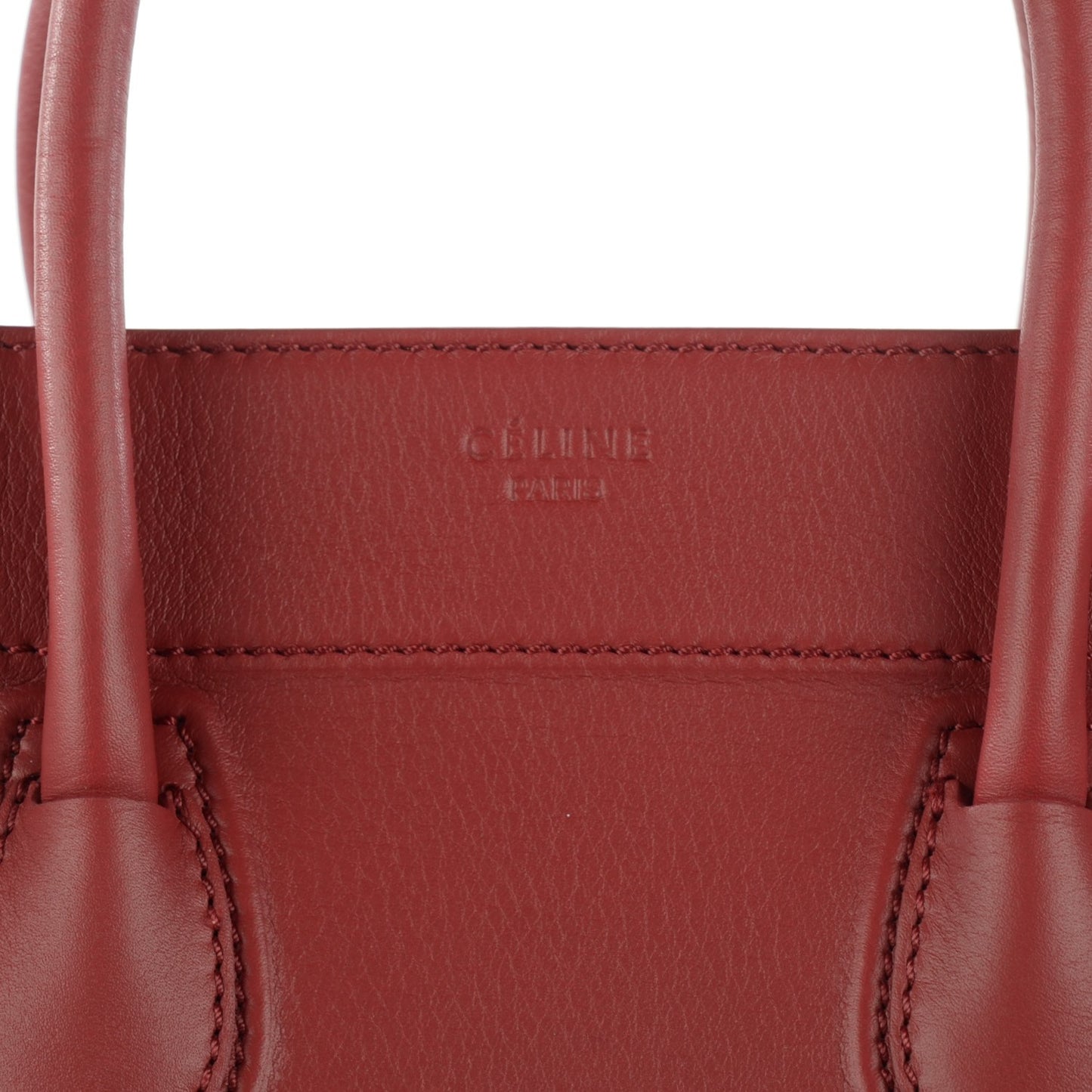 Supple Calfskin Medium Phantom Luggage Red