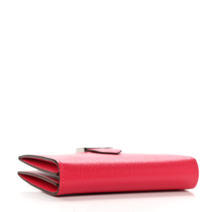 Hermes Chevre Mysore Mini Bearn Wallet Rose Extreme 4 of 8