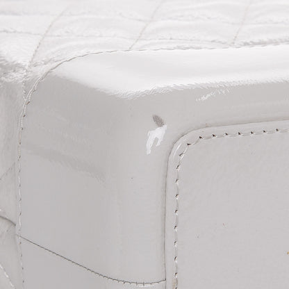 Chanel Patent Goatskin Quilted Small Gabrielle Backpack White 7 of 9
