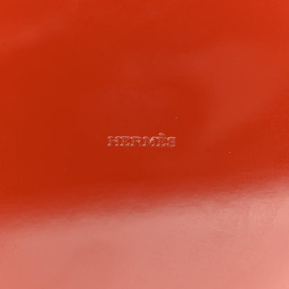 Hermes Lacquered Wood Facettes H en Dedale Jewelry Box Orange Sanguine 7 of 11