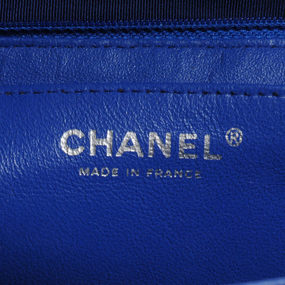 Chanel Caviar Maxi Single Flap Blue Fonce 8 of 10