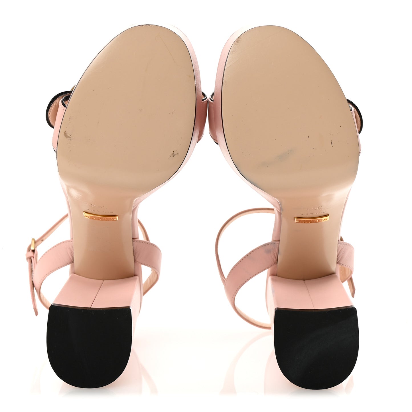 Galassia GG Marmont Ankle Wrap 30/115mm Platform Sandals 36.5 Perfect Pink