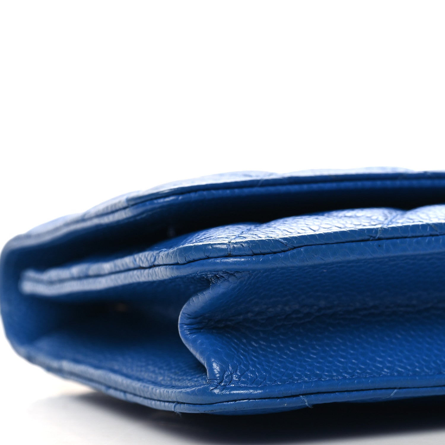 Chanel Caviar Quilted Wallet on Chain WOC Blue 10 of 12