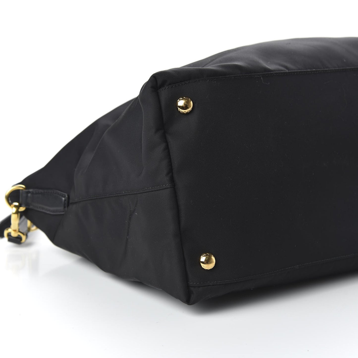 Tessuto Nylon Saffiano Tote Black