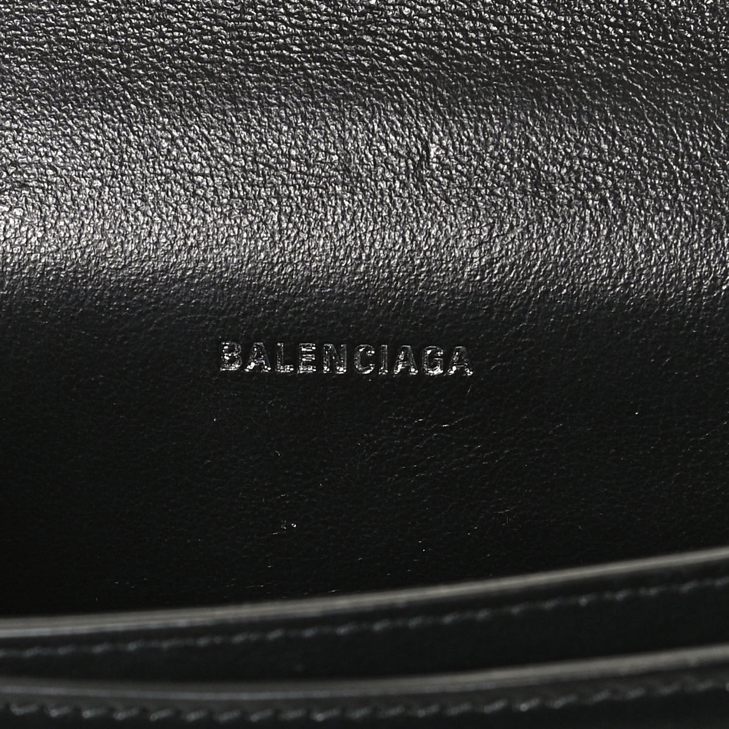 Shiny Box Calfskin Monochrome XS Sharp Belt Bag Black
