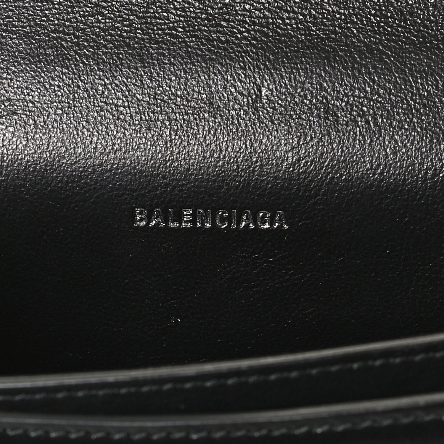 Balenciaga Shiny Box Calfskin Monochrome XS Sharp Belt Bag Black 6 of 12
