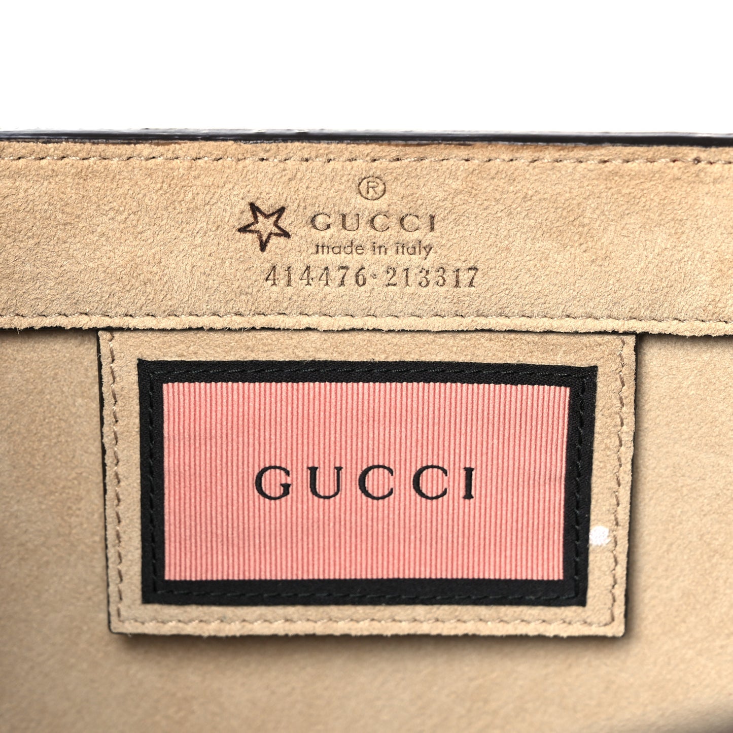 Calfskin GucciGhost Real Medium XL Tote Hibiscus Red