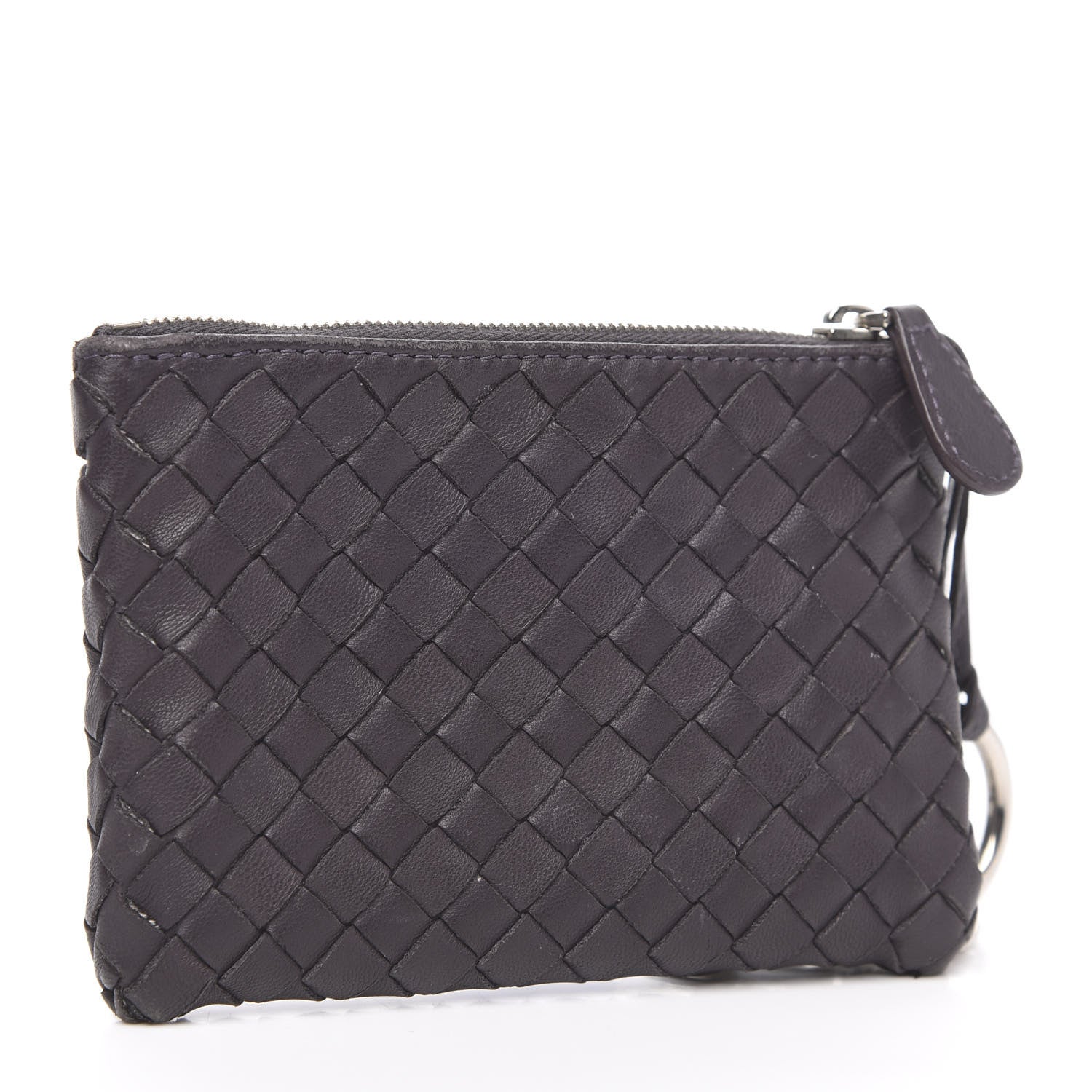 Bottega Veneta Nappa Intrecciato Key Holder Ebano 3 of 8