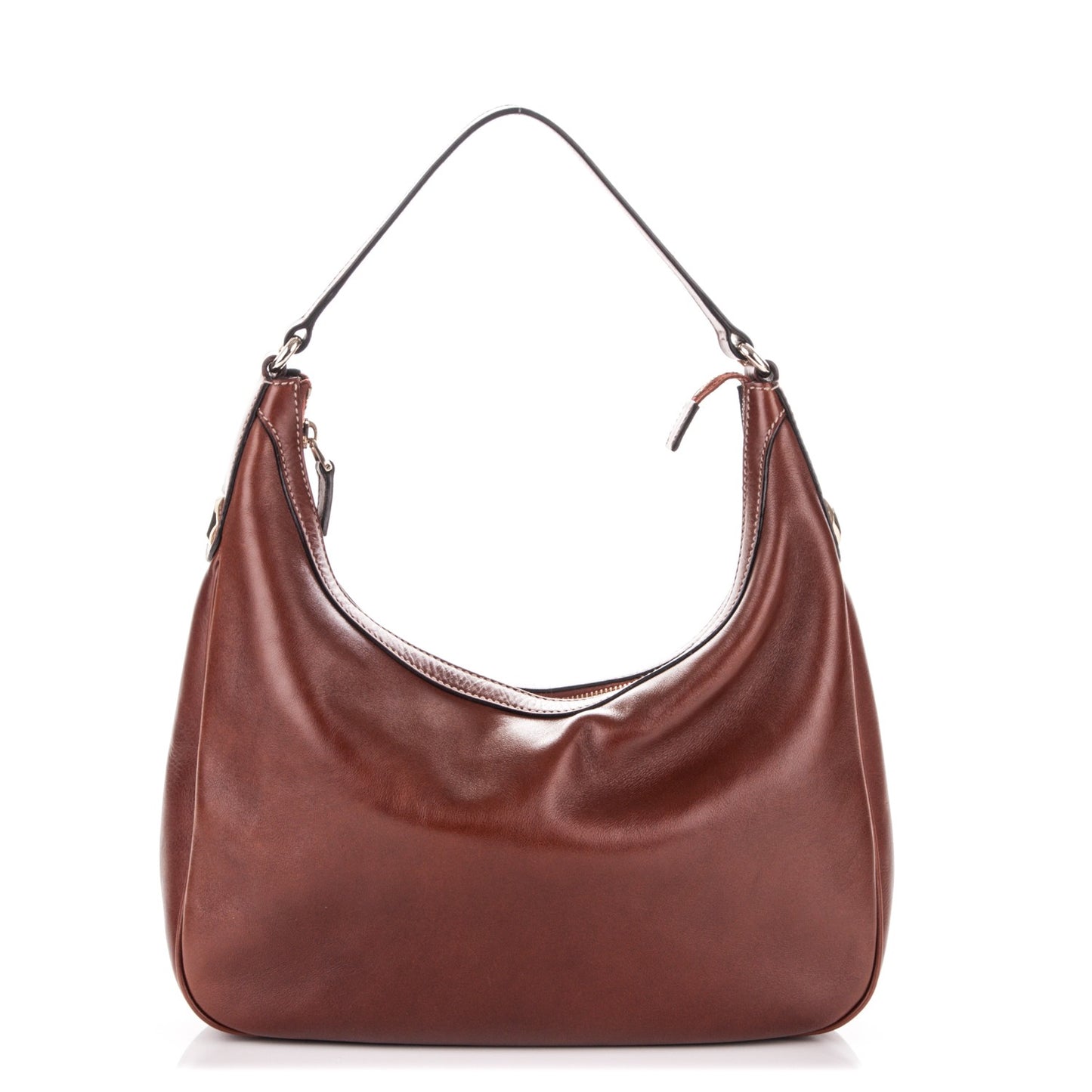 Calfskin Small Charmy Hobo Brown