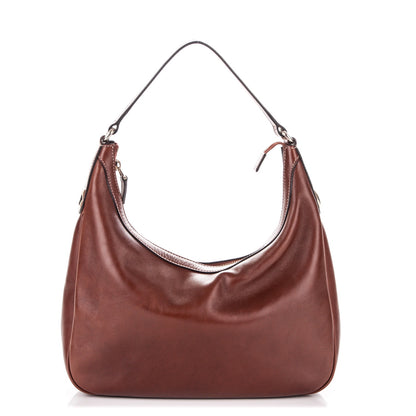 Gucci Calfskin Small Charmy Hobo Brown 1 of 7