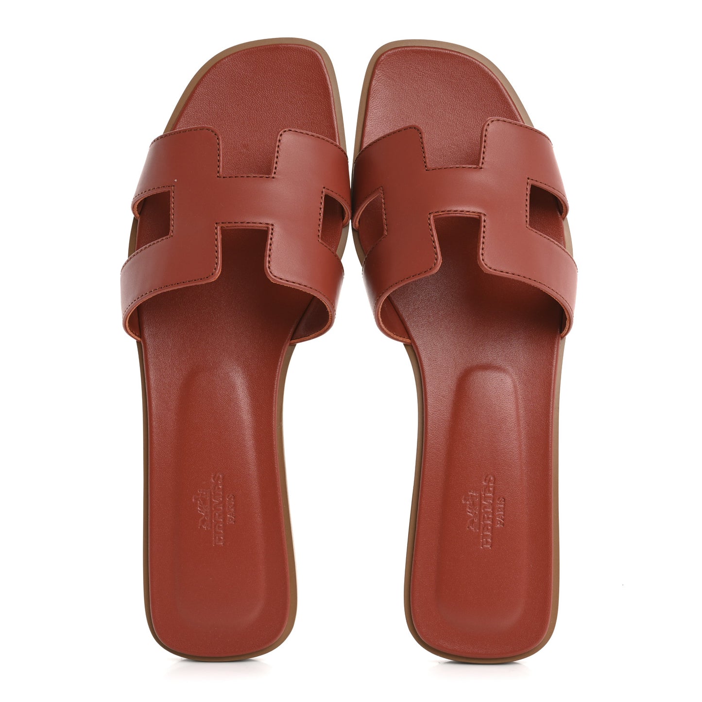 Box Calfskin Oran Sandals 39 Rouge Tomette