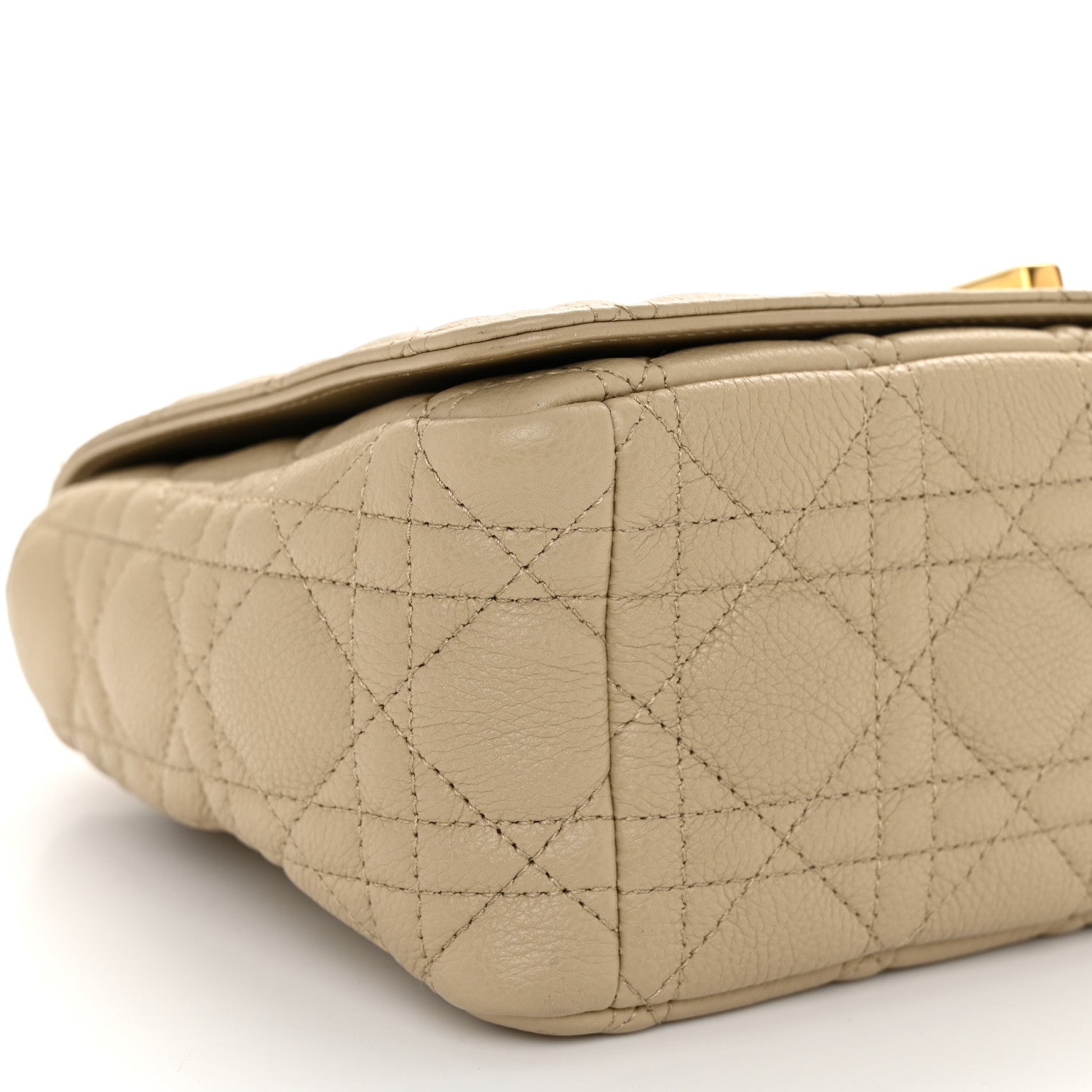 Christian Dior Supple Calfskin Cannage Medium Caro Bag Beige 9 of 10