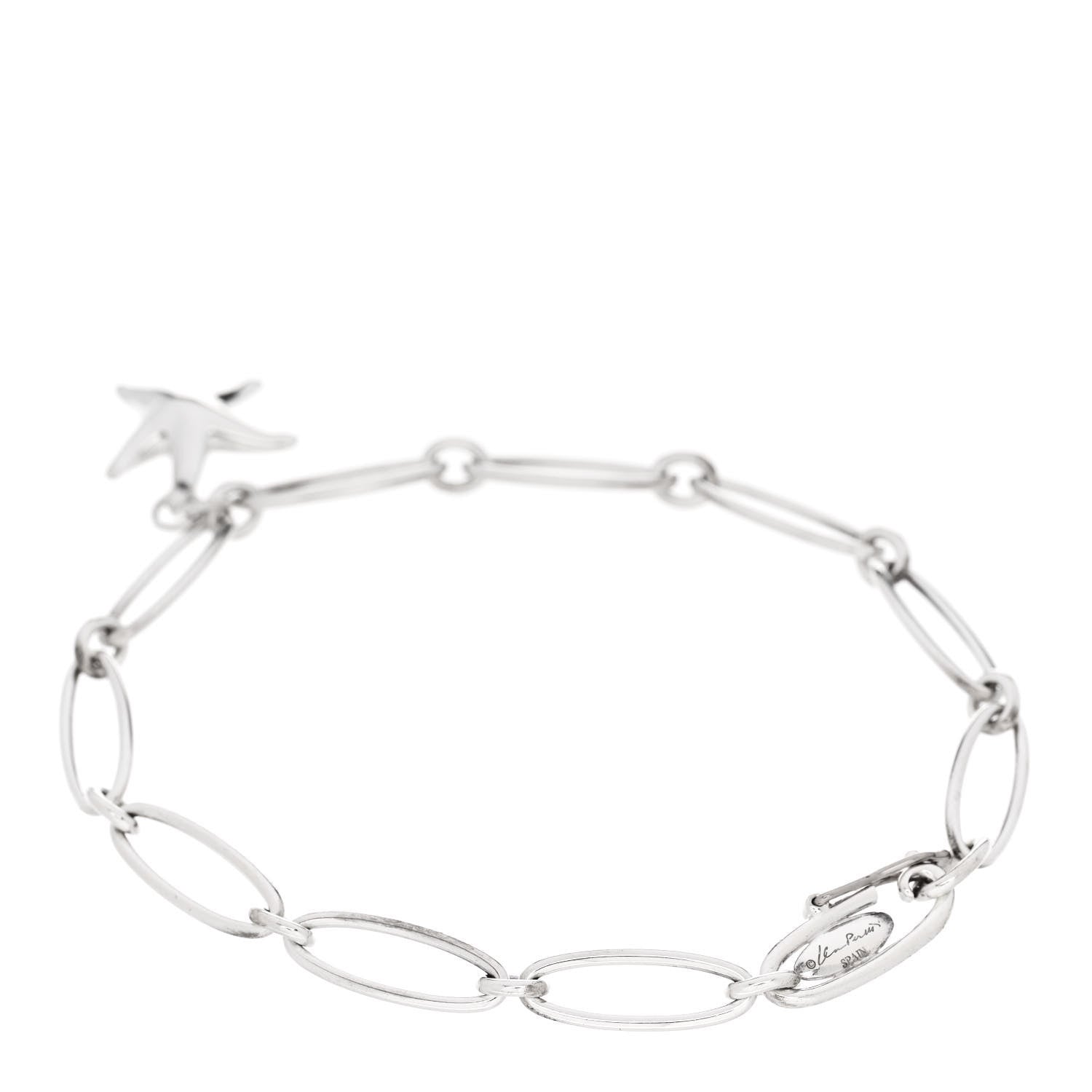Tiffany Sterling Silver Elsa Peretti Starfish Charm Bracelet 2 of 4