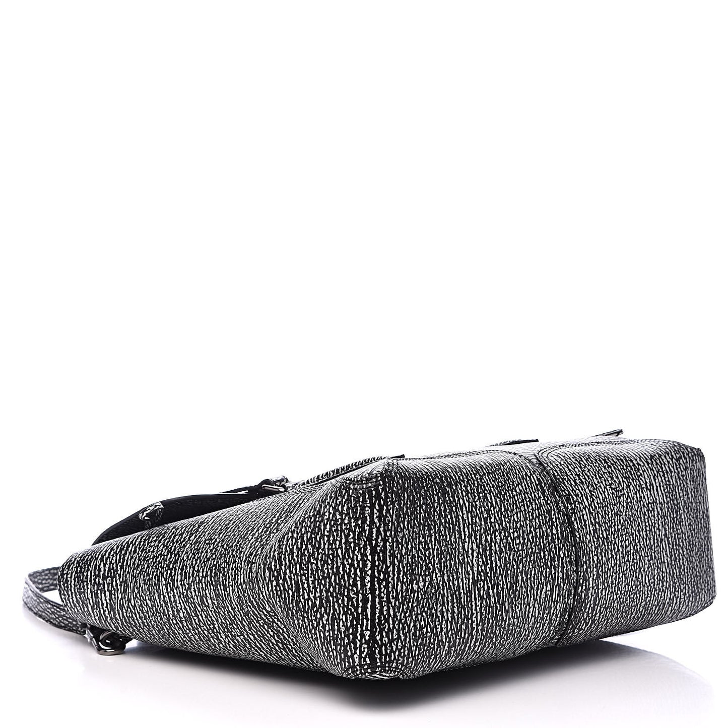 3.1 Textured Calfskin Large Pashli Satchel Black Cream
